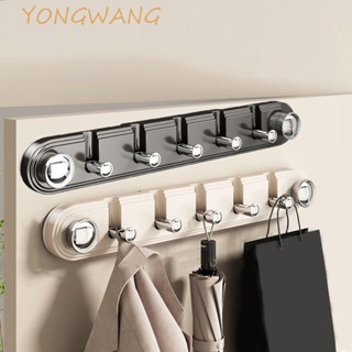 YONGWANG吸盤門掛鉤,壁掛式塑膠帽子衣服收納掛鉤,重負型可重複使用可摺疊式門掛鉤衣架