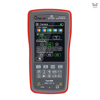TOOLTOP ET13S 熱成像萬用表 2合1手持式萬用表紅外熱像儀工具 10000計數萬用表 2.8英寸觸控式螢幕 交直