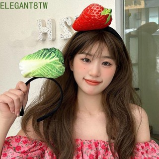 ELEGANT8TW模擬食物髮箍,草莓骨熱狗頭帶,有趣冰淇淋漢堡雞翅每日