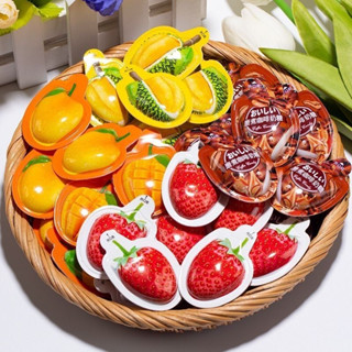 ✨新店特惠✨3D立體水果糖 3D網紅創意糖果 3D榴蓮糖 白桃糖 草莓糖 椰子糖 3D咖啡糖 芒果糖 特濃奶