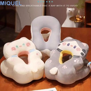 MIQUEL貓辦公室午睡枕,超柔軟毛絨&冰絲暖手抱枕,毛絨動物卡通手持貓枕頭毛絨玩具女性禮物