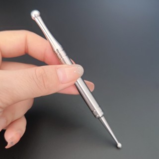 不鏽鋼點穴筆 經絡疏通撥筋刮痧棒 不鏽鋼按摩棒眼部點穴棒