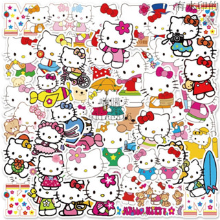 限時低價 50張入 Hello Kitty 凱蒂貓 可愛卡通防水貼紙 行李箱貼紙 機車貼紙 筆電貼紙（3）