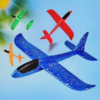 泡沫滑翔飛機手拋飛機玩具戶外兒童大號旋模型地攤滑翔機
