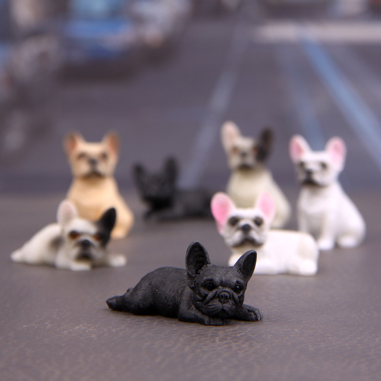 美樂森 EVB-法國鬥牛犬模型法斗車創意小清新擺車飾車裝飾品玩偶