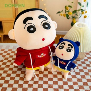 DOREEN Shin-chan 毛絨玩具毛絨靠墊兒童家居裝飾動漫蠟筆小新節日角色扮演道具陪伴玩具睡覺伴侶創意毛絨玩具