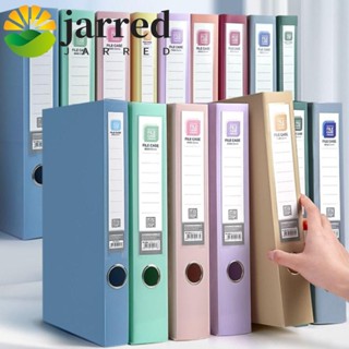 JARRED A4檔案夾,PP塑膠防塵紙收納盒,多功能加厚莫蘭迪彩色檔案盒人員部