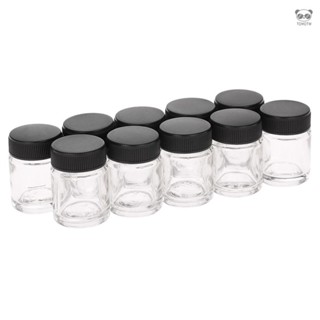 10個裝 耐酸鹼腐蝕噴筆玻璃瓶 美容美甲噴筆瓶子22cc 專業噴筆用瓶 噴筆附件 TD-01