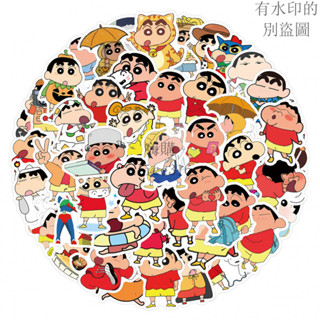 限時低價 62 件蠟筆小新卡通防水貼紙