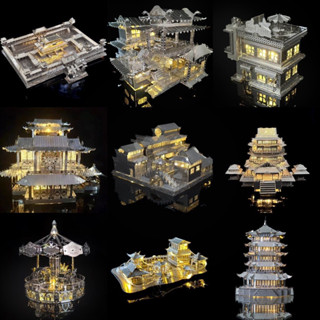 特價 3D金屬拚圖DIY手工立體拚圖拚裝玩具益智創意禮物