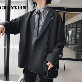 西裝外套 2色S-3XL 男外套 單排扣簡約外套 韓版潮流西裝 休閒寬鬆男士正裝 韓國夾克 正韓衣著 現貨免運