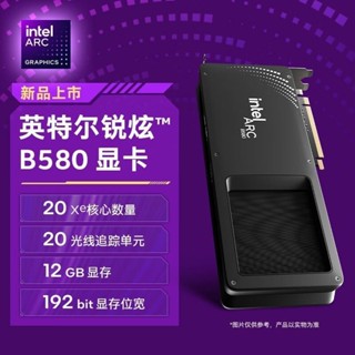 Intel 銳炫 獨立顯示卡 臺式機電競遊戲專業設計顯示卡 Arc B580 12GB