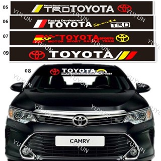 CAMRY 豐田貼紙前後擋風玻璃賽車字母貼花裝飾適用於凱美瑞 RAV4 VIOS Prado Fortuner