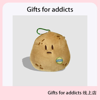 耳機包 小收納包 Gifts for addicts 土豆零錢包原創毛絨收納包可愛包吊飾耳機卡包