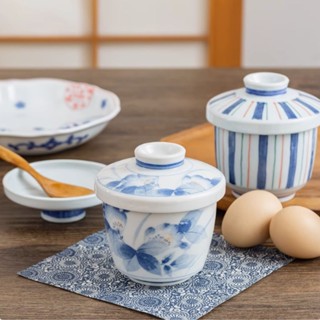 現貨 日本美濃燒 茶碗蒸杯 蒸蛋碗 陶瓷 附蓋 多用途 保溫 個人湯碗 燕窩 帶蓋燉盅 多款任選 日本進口