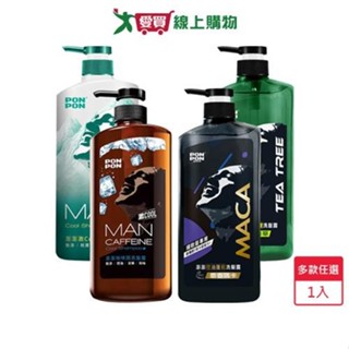 澎澎MAN洗髮露650g(咖啡因勁涼/激COOL/麝香瑪卡/茶樹精華)【愛買】