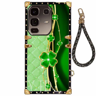 Infinix Note 50 Pro 豪華七彩花朵手繩直邊防摔手機殼 YJD 手機殼