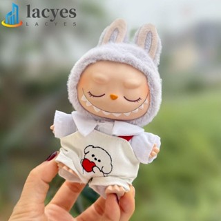 LACYES坐姿拉布時間布,手工製作的小狗工作服和襯衫套裝拉布布娃娃的衣服,DIY17公分毛絨娃娃衣服