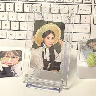 DELMER偶像卡片展示架,亞克力透明卡磚支撐架,多功能清除迷你可調插卡展示架支架卡片