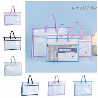 WMES1LI拉鏈袋,防水清除A3/A4檔案收納袋,大容量多層加厚藝術作品集案例學校辦公用品
