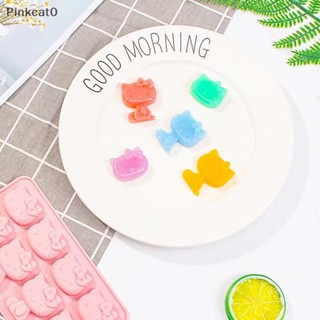 三麗鷗 Pinkcat0 Sanrio 8 Grids Hello Kitty 矽膠冰塊託盤模具蛋糕巧克力糖果烘焙模具