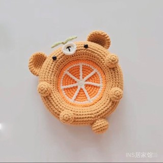 [今日現貨 特價]手工DIY 手作禮物 紀念品手作毛綫鈎針治癒星係杯墊手工diy材料包收納擺件手機支架
