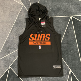 太陽隊杜蘭特連帽背心男速乾NBA訓練服勇士投籃服湖人獨行俠籃網