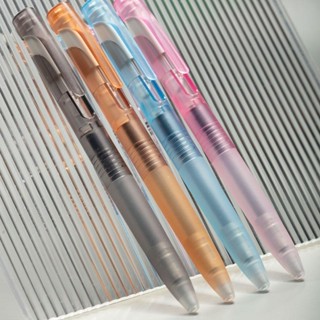 日本斑馬ZEBRA 晶石限定 BLEN低重心 中性筆 JJZ66煙燻透明色 05mm減震筆