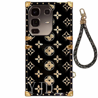 Infinix Note 50 Pro 時尚七彩花朵手繩直邊防摔手機殼 YJD 手機殼