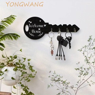 YONGWANG關鍵木框架,模擬壁掛式牆壁儲物鉤,收納整理器現代的有創造力的復古的衣架家