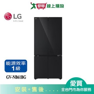 LG樂金619L智慧變頻四門冰箱GV-NB61BG 含配送+安裝【愛買】
