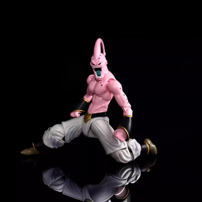 跨境新品 七龍珠可動魔人普烏 魔人普烏魔人布歐 關節可動 弗利薩 可動 賽亞人魔人布歐弗利薩1/7 關節可動公仔盒裝模型