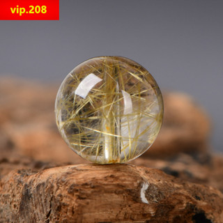 【散珠批發】天然5A金髮晶散珠子diy水晶飾品配件材料串珠圓珠單珠