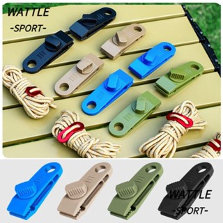 WATTLE 防風固定鯊魚夾,85*28*26mm 尼龍戶外露營帳篷夾,高品質可重複使用 4 色張緊器帳篷配件