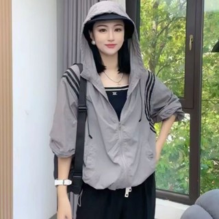 現貨速發# 夏季外套 冰絲外套 防紫外線外套 防曬外套 冰峰外套 輕便 透氣 超薄 潮網紅 新款 防曬衣 夏季 寬鬆