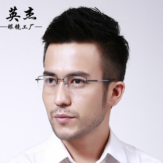 眼鏡防滑 半匡眼鏡 半框眼鏡 無框眼鏡 眼鏡框 黑框眼鏡 超輕鏡框金屬經典方形半框記憶鈦眼鏡框男8006丹陽眼鏡平光鏡批