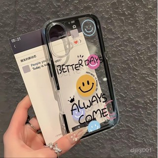 氣囊卡通笑臉和文字圖案可愛設計適用於 iPhone 13 14 11 16 15 12 15PRO 12PRO 12PR