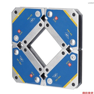 4pcs 磁性焊接固定器 45° 90° 135° 多角度磁鐵焊接定位器鐵氧體輔助定位器工具