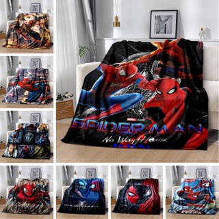 MARVEL 蜘蛛俠漫威毯子復仇者聯盟毯子卡通動漫超級英雄男孩客廳沙發3D列印床毯法蘭絨毯子柔軟保暖aa12