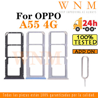 適用於 OPPO A55 4G Sim 卡託盤 Sim 卡插槽支架卡支架讀卡器 SD 插槽適配器更換部件