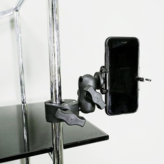 適用於 Insta360 GoPro 13 12 自拍杆獨腳架安裝車把支架 lameintph 的摩托車雙夾支架