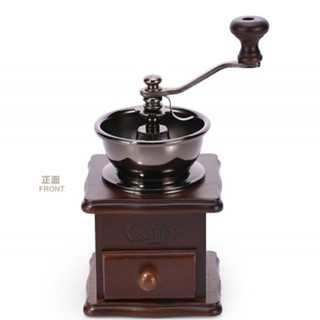 （91568）工具 咖啡具 櫸木手搖木磨豆機 咖啡豆磨豆機 陶瓷芯家用小型磨粉機