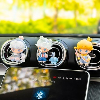 【Nana車品】精品可愛泡泡瑪特車載擺件香薰2024新款汽車空調出風口裝飾車內飾品卡通女
