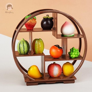 ABongBang 1PC 娃娃屋 DIY 配件微型博古空架迷你展示架儲物架模型玩具場景裝飾不錯