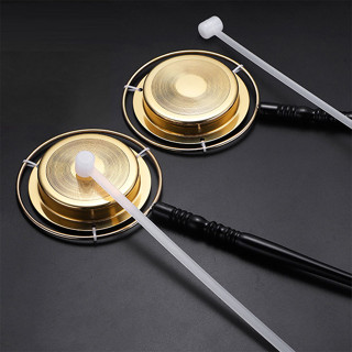 佛具用品法器寺廟佛堂家佛事木魚銅慶引磬塑膠直柄銅鐺子敲擊樂器2025.5.28