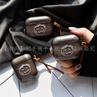 Scott鬼臉 蘋果Air Pods4/Air Pods Pro 藍牙耳機保護套 Air Pods 1/2/3矽膠耳機殼