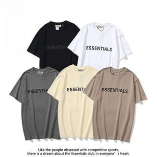 FOG反光t恤男女潮牌立體矽膠 essentials短袖夏季衣服