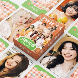 92張 TWICE 小卡 卡片 最新日專#TWICE5收藏照片卡明星賀卡貼紙雙面LOMO卡