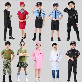 職業角色服裝(兒童版) 發票 WULA烏拉 兒童機師衣服 小孩空姐衣服 小孩醫生衣服 角色扮演 護士衣服 小孩護士衣服