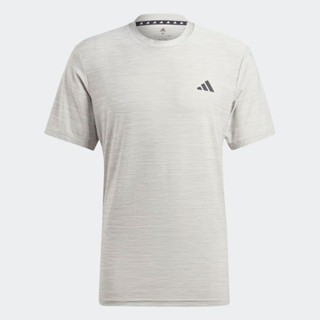 Adidas Tr-es Stretch T IC7416 男 T恤 運動上衣 休閒短袖 吸濕排汗 灰 亞版